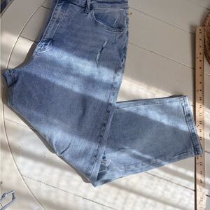 Classic Light Blue Straight Jeans for Men